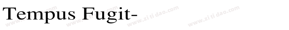 Tempus Fugit字体转换